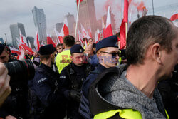 Protest rolników w Warszawie