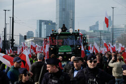 Protest rolników w Warszawie