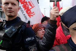 Protest rolników w Warszawie