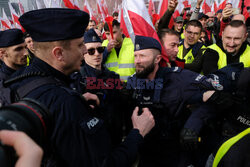 Protest rolników w Warszawie