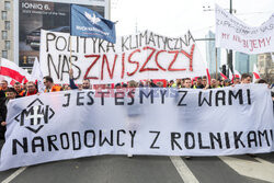 Protest rolników w Warszawie