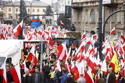 Protest rolników w Warszawie