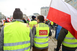 Protest rolników w Warszawie