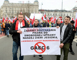 Protest rolników w Warszawie