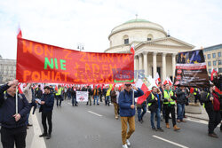 Protest rolników w Warszawie