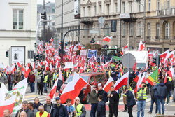 Protest rolników w Warszawie