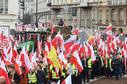 Protest rolników w Warszawie