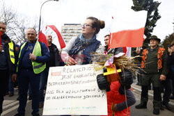 Protest rolników w Warszawie