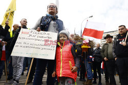 Protest rolników w Warszawie