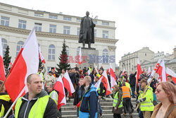 Protest rolników w Warszawie