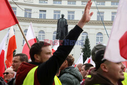 Protest rolników w Warszawie