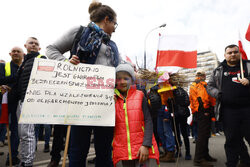 Protest rolników w Warszawie