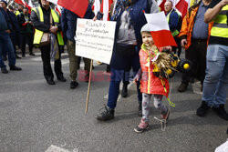 Protest rolników w Warszawie