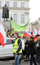 Protest rolników w Warszawie