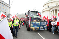 Protest rolników w Warszawie