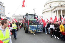 Protest rolników w Warszawie