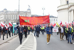 Protest rolników w Warszawie