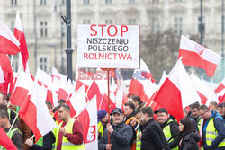 Protest rolników w Warszawie