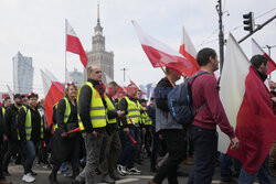 Protest rolników w Warszawie