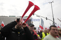 Protest rolników w Warszawie