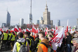 Protest rolników w Warszawie