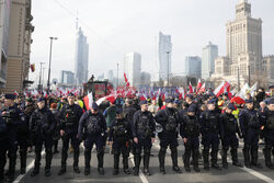 Protest rolników w Warszawie