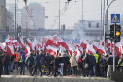 Protest rolników w Warszawie