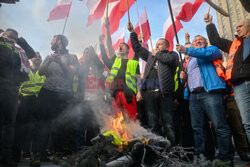 Protest rolników w Warszawie