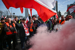 Protest rolników w Warszawie