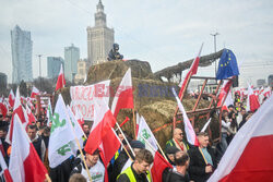 Protest rolników w Warszawie