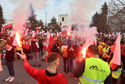 Protest rolników w Warszawie