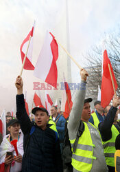 Protest rolników w Warszawie