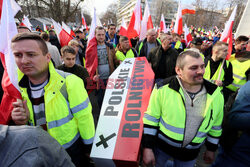 Protest rolników w Warszawie