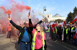 Protest rolników w Warszawie