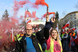 Protest rolników w Warszawie