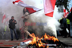 Protest rolników w Warszawie