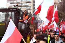 Protest rolników w Warszawie