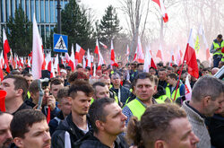 Protest rolników w Warszawie