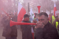 Protest rolników w Warszawie