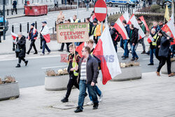 Protest rolników w Warszawie