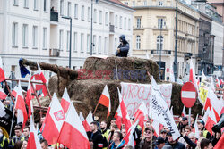 Protest rolników w Warszawie