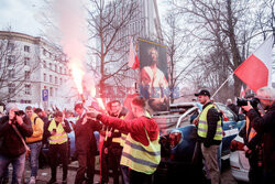 Protest rolników w Warszawie