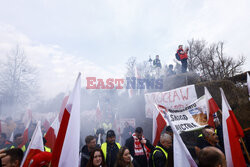 Protest rolników w Warszawie