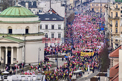 Protest rolników w Warszawie