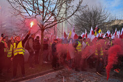 Protest rolników w Warszawie