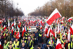 Protest rolników w Warszawie