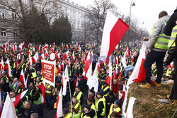 Protest rolników w Warszawie