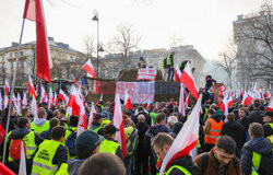 Protest rolników w Warszawie