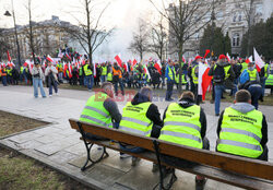 Protest rolników w Warszawie