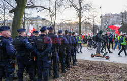 Protest rolników w Warszawie